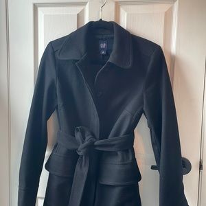 Gap Black Wool Blend Coat size S